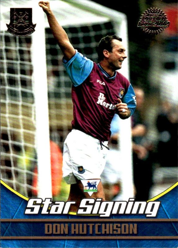 2001-02 Topps Premier Gold 2002 Star Signing Don Hutchison #WH6