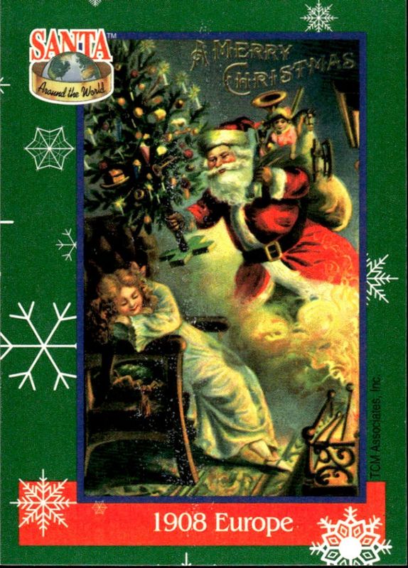 1908 Europe 1995 TCM Santa Around the World: Santa & Snowflakes #26