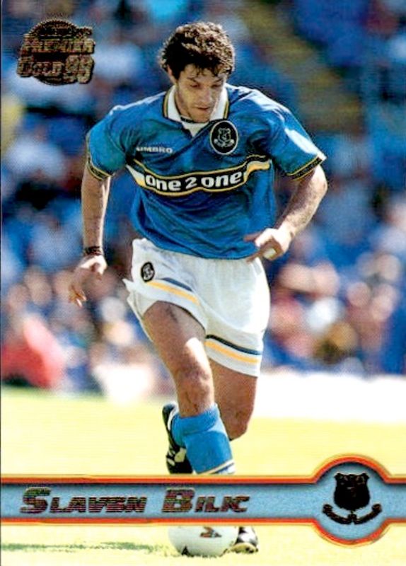 SLAVEN BILIC 1997-98 Merlin Premier Gold Soccer Card EVERTON #73