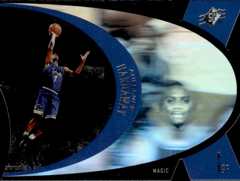 1997 SPx #SPX34 Anfernee Hardaway Die-Cut Hologram Orlando Magic