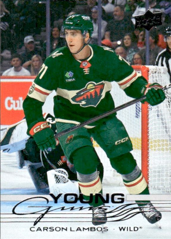 2025-26 Upper Deck Young Guns Carson Lambos RC Minnesota Wild #729