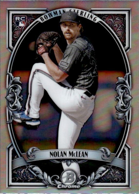 2026 Topps Bowman Chrome Sterling Refractor Nolan McLean Rookie (RC) BST-8 Mets