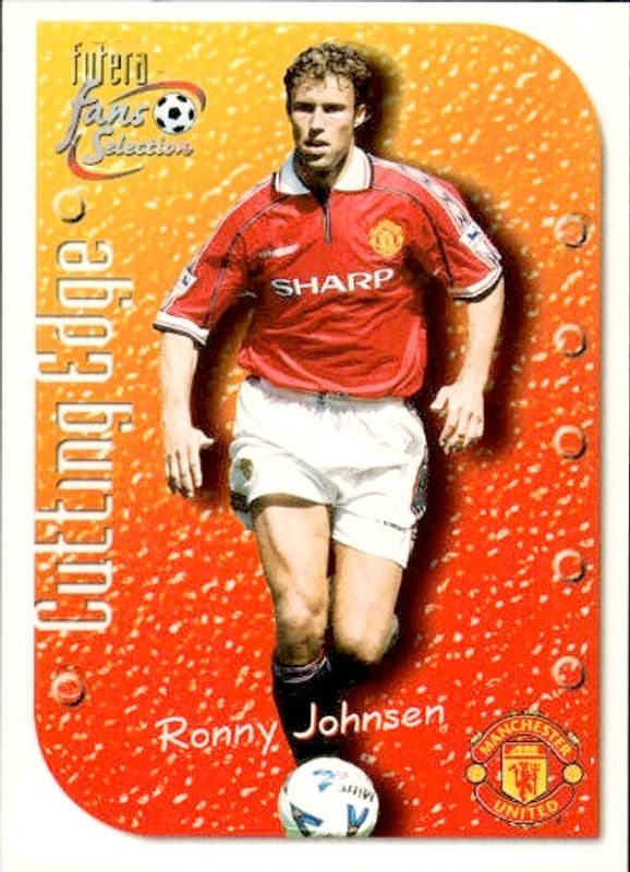 Ronny JOHNSEN - Manchester United - 1999 Futera Cutting Edge Soccer Card #CE6