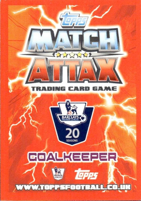 2012-13 Match Attax Legend Foil Card #462 Edwin Van Der Sar (M. United)