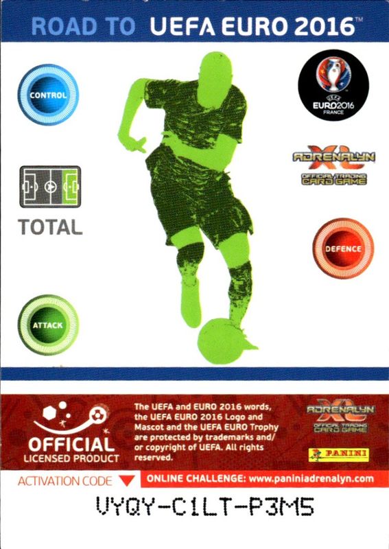 2015 Panini Adrenalyn XL Road to UEFA Euro 2016 Team Mate Nani #159