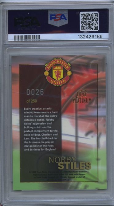 Main Image Nobby Stiles Redemption card 98 NS1 #026/250
