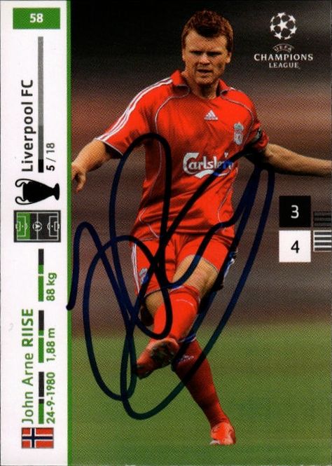 Main Image 2007-2008 Panini UCL Trading Cards 58 John Arne ...