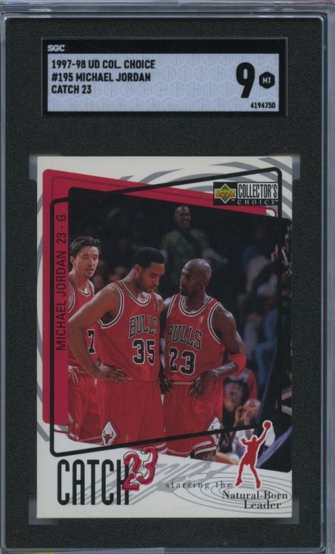 Upper Deck Collector's Choice 1997-98 #195 Michael Jordan Catch 23 SGC  9