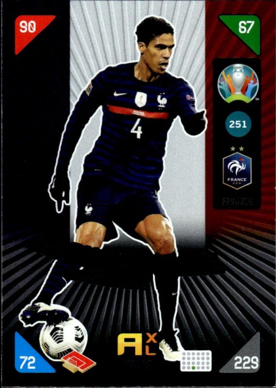 2021 Adrenalyn XL UEFA Euro 2020 - Kick Off Fans' Favourite Raphael Varane 