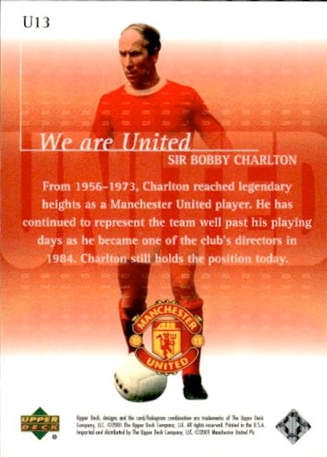 Main Image 2001-02 Upper Deck Manchester United We are ...