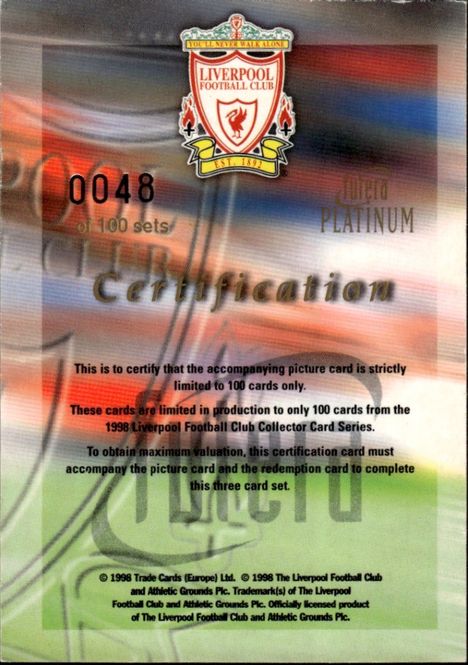 Main Image STEVE MCMANAMAN LIVERPOOL FUTERA REDEMPTION SET ...