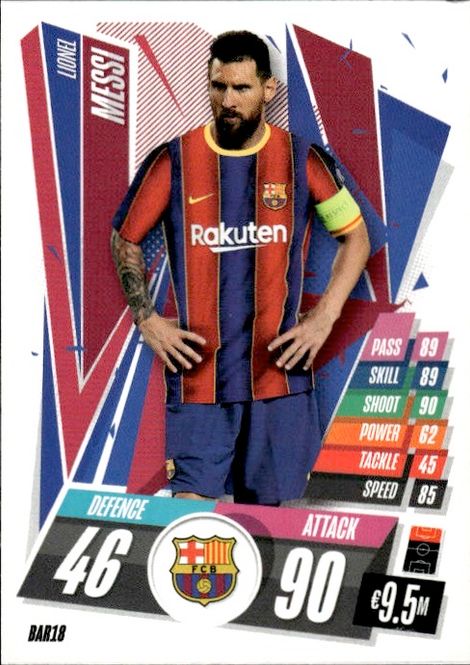 Hovedbilde 2020-21 Topps Match Attax Lionel Messi #BAR18