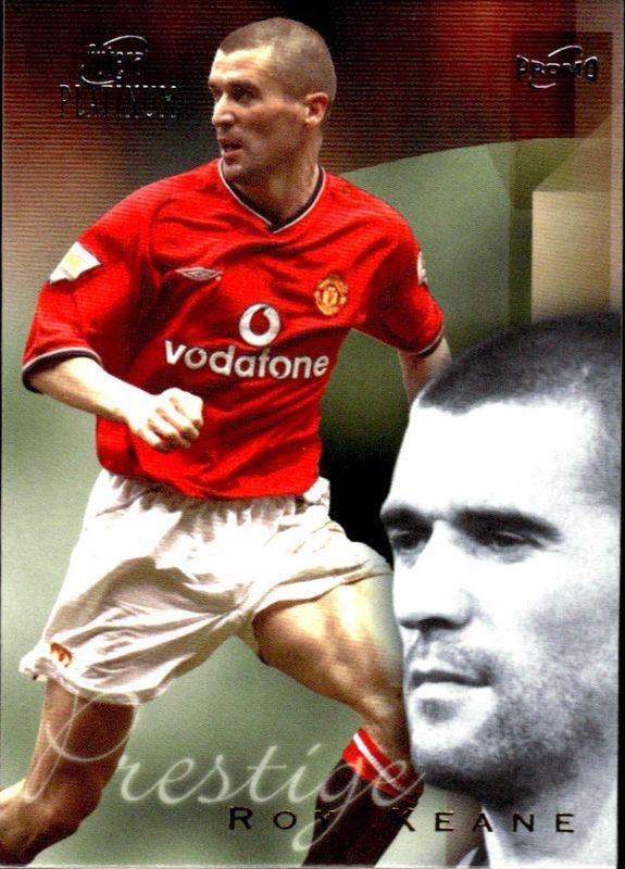Futera Platinum Prestige 2001 Roy Keane 184 /400 Manchester United PROMO 