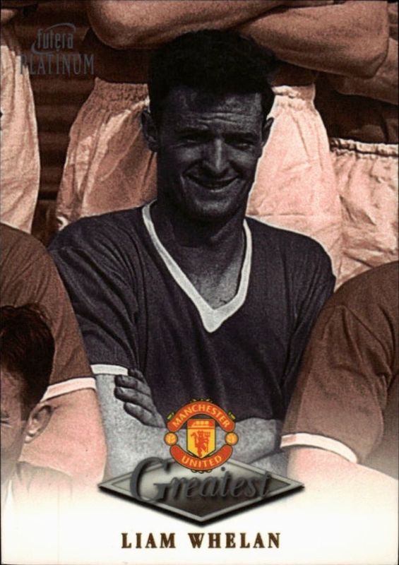 1998-99 Futera Platinum Manchester United Greatest Liam Whelan 22 CARAT GOLD EDGES