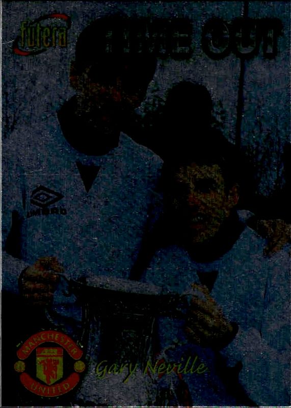 1998 Futera Manchester United Time Out Chrome Foil Gary Neville #43 PLAYERS EDITION /500