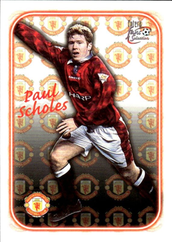 Paul Scholes 1997 Futera Fans Selection Insert Manchester United