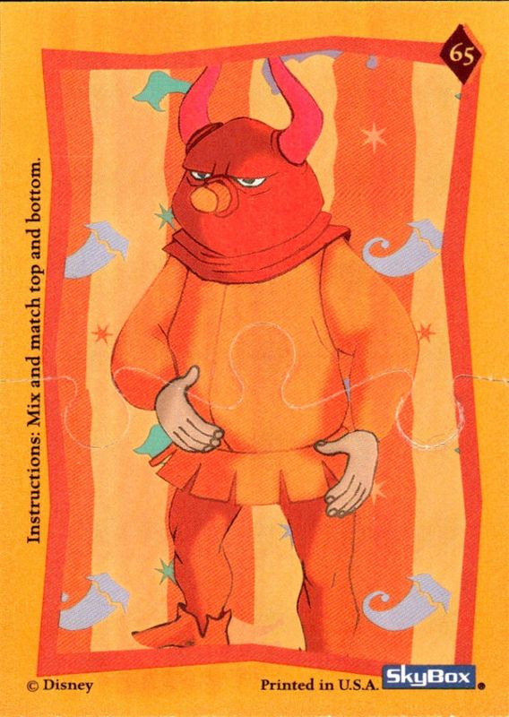 Old Man / Bull Man #65 Disney Hunchback Of Notre Dame 1996 Skybox Puzzle Card