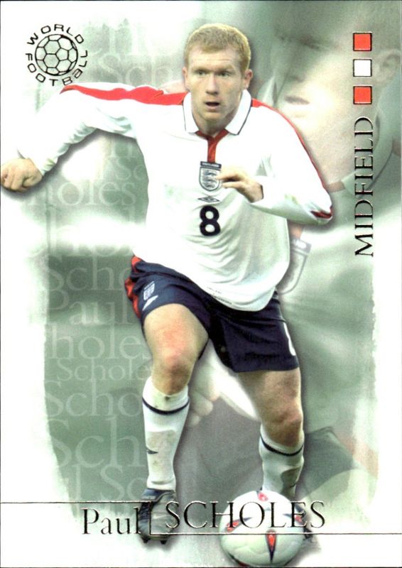 2004 Futera World Football Paul Scholes #34 