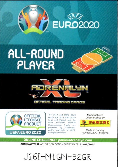 Main Image 2020 Panini Adrenalyn XL UEFA Euro 2020 All-Round ...