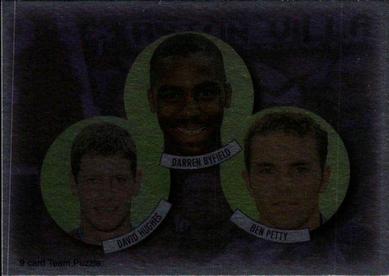 FUTERA 1998 ASTON VILLA 9 CARD TEAM PUZZLE L/R /500