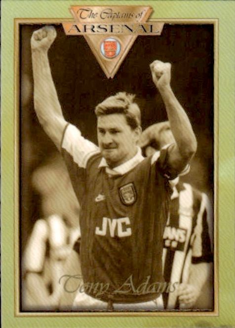 Main Image futera captains of arsenal 1998 tony adams #41 ...