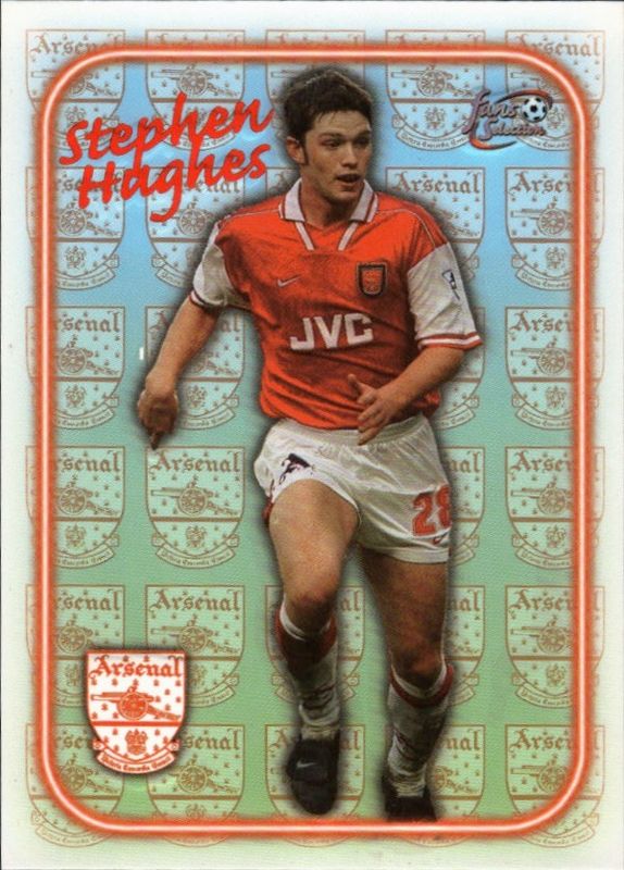Futera Arsenal Fans Selection 1997-98 Special Edition SE14 Stephen Hughes