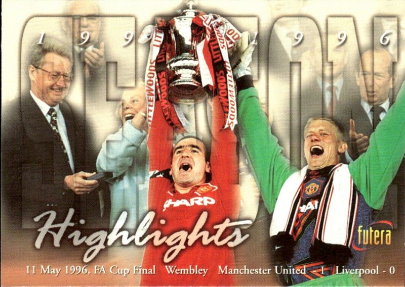 1997 Futera Manchester United FC Season Highlights FA Cup Final Wembley #71