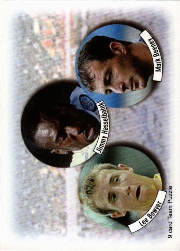 Leeds United 1998 Futera Fans Selection Team Puzzle Cards 1-9 set