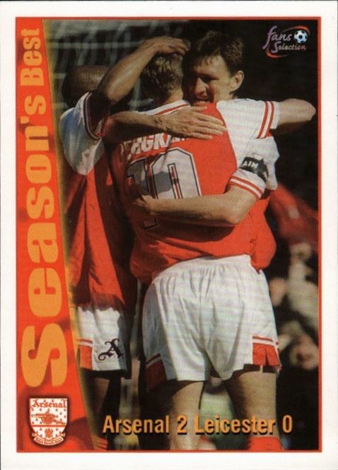Main Image Futera Arsenal Fans Selection 1997-98 Seasons ...