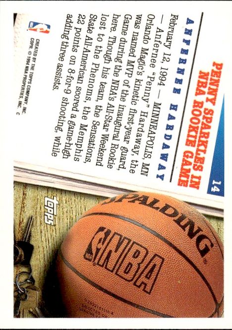 Hovedbilde Anfernee Hardaway  All-Star Weekend Rookie Game ...