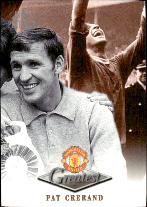 1998-99 Futera Platinum Manchester United Greatest Pat Crerand 22 CARAT GOLD EDGES /250