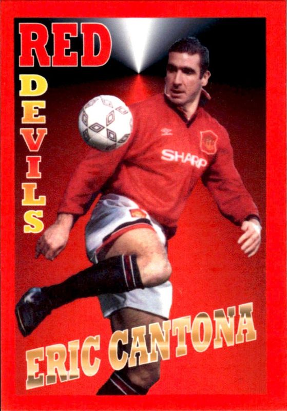 ERIC CANTONA RED DEVILS J HOSSACK CREATIONS #11/30