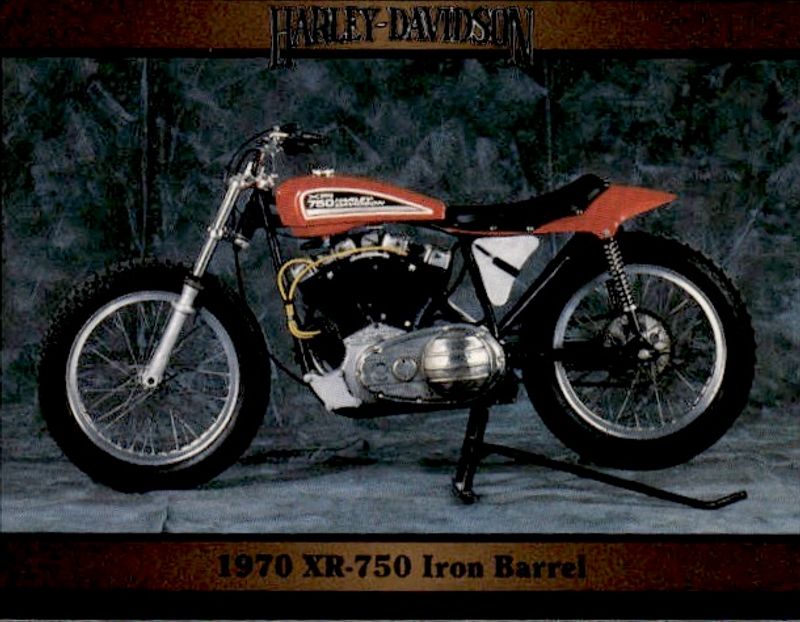 1992 Collect-A-Card Harley-Davidson 1970 XR-750 Iron Barrel Series 2 #167