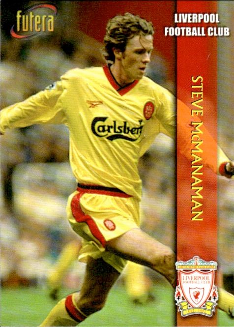 Main Image Steve McManaman Embossed SP 1998 Liverpool Futera