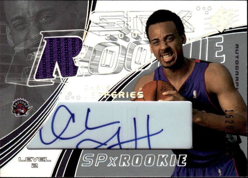 2002-03 SPx SPx Rookie Level 2 1526/1999 Chris Jefferies #111 Auto