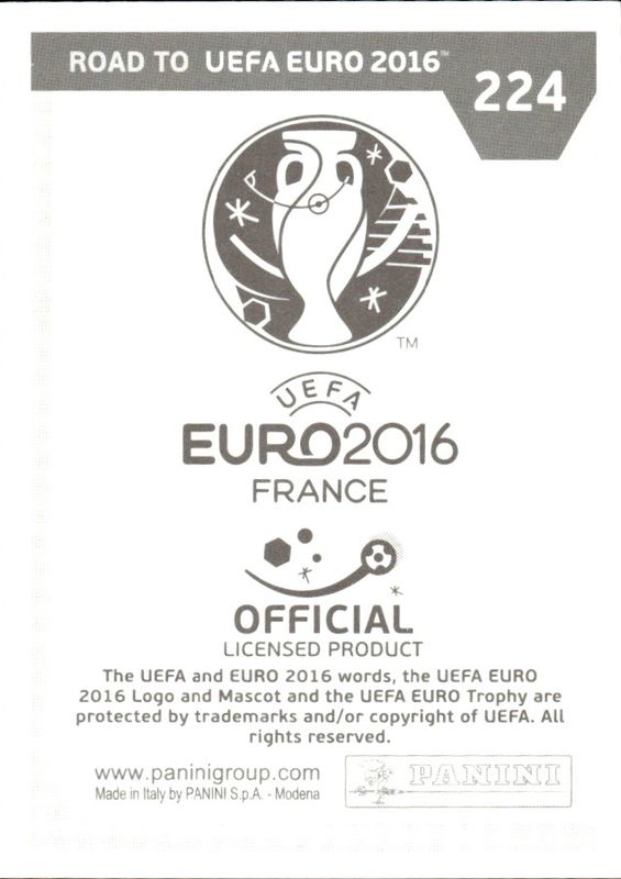 2015 Panini Road to UEFA Euro 2016 Stickers Robert Lewandowski #224