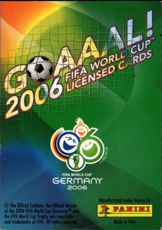 Panini GOAAAL! 2006 FIFA World Cup Germany #150 Heinze (Argentina)- ON CARD AUTOGRAPH