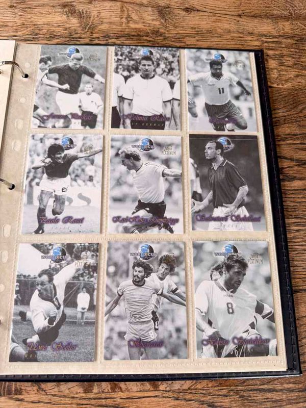 World Cup Greats 1998 Futera Binder plastic 