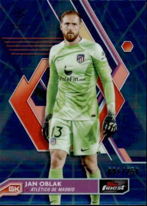 Hovedbilde 2023 Topps Finest Jan Oblak #91/250 Blue/Aqua ...