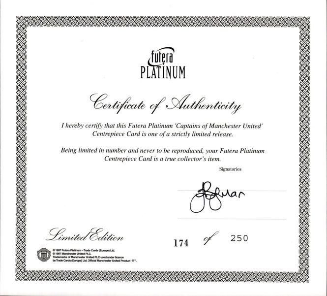 Hovedbilde THE CAPTAINS OF MANCHESTER UNITED FUTERA PLATINUM ...
