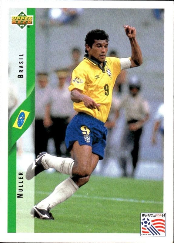 994 Upper Deck MULLER BRASIL WORLD CUP CONTENDER English/Spanish Card 77 BRAZIL