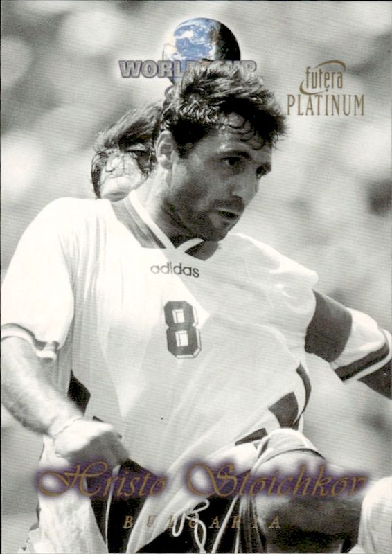 HRISTO STOICHKOV ~ BULGARIA ~ FUTERA PLATINUM 1998 ~ WORLD CUP GREATS No.45