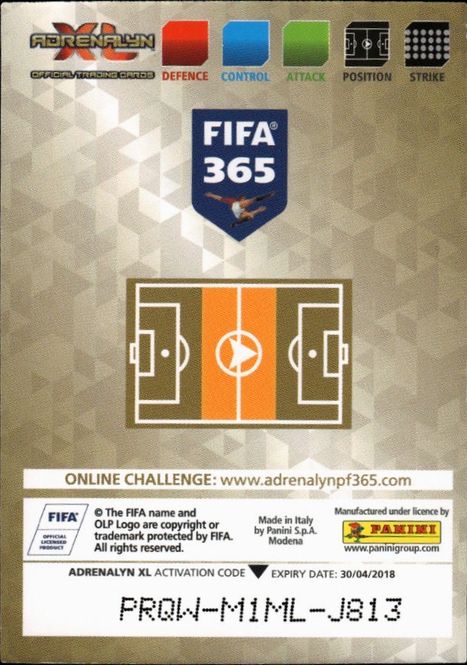 Main Image FIFA 365 2018 Adrenalyn XL Arjen Robben Limited ...