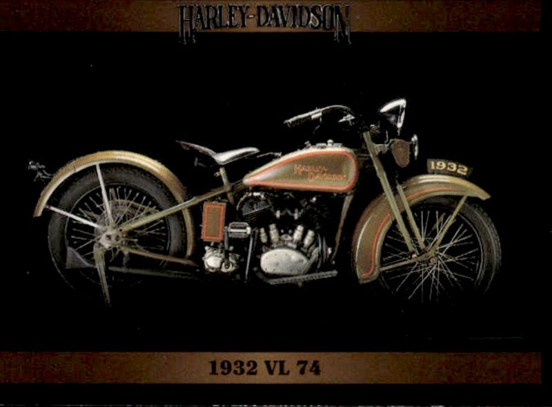 1992 Collect A Card Harley Davidson 1931 VL 74 #127