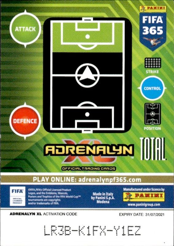 Panini Adrenalyn XL FIFA 365 2021 No. 24 Fans' Favourite Anthony Martial