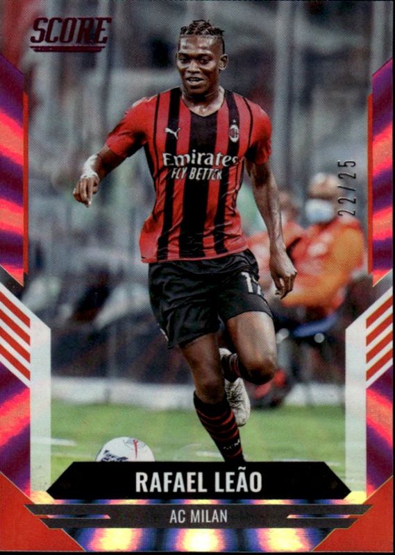 Panini 2021-22 Score FIFA Rafael Leao Pink Laser Parallel 22/25 AC Milan