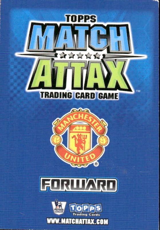 MATCH ATTAX 2008/09 08/09 BLUE BACK MANCHESTER UNITED CARLOS TEVEZ