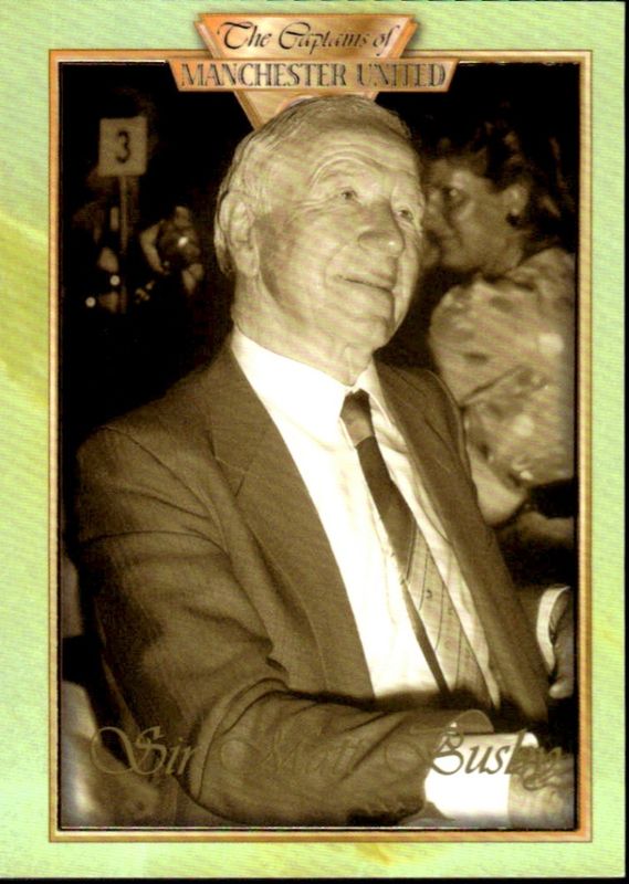 1998 Futera Platinum The Captains of Manchester United SIR MATT BUSBY  #60 PROMOTIONAL CARD ONLY 