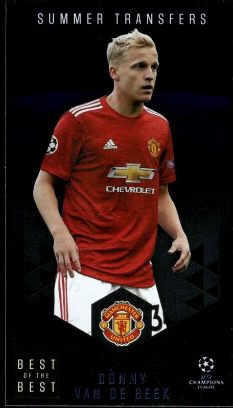 2020-21 TOPPS UEFA BEST OF THE BEST FOIL SUMMER TRANSFERS DONNY VAN DE BEEK 130