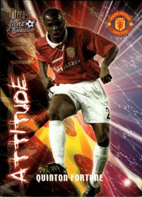 2000 Futera Fans Selection Manchester United Attitude Quinton Fortune #106